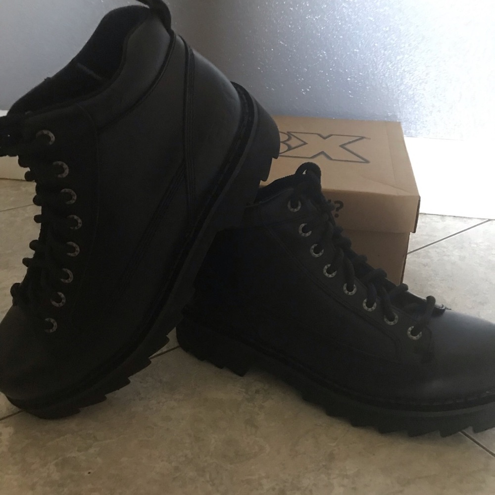 GBX Black Boots. Mens size 10.5